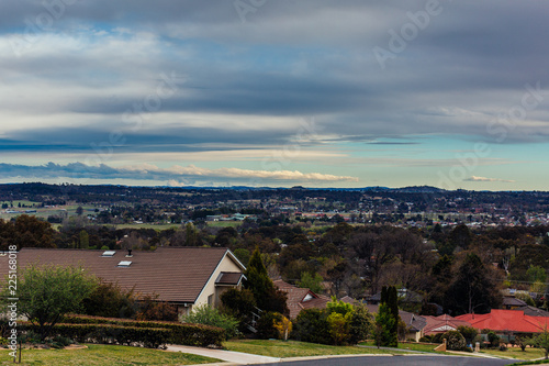 panoramic view of the rural city australia