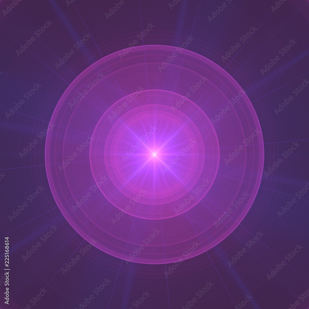 Purple Ball of Energy Chi Ki Prana Chakra Fractal Background Wallpaper  Stock Illustration | Adobe Stock