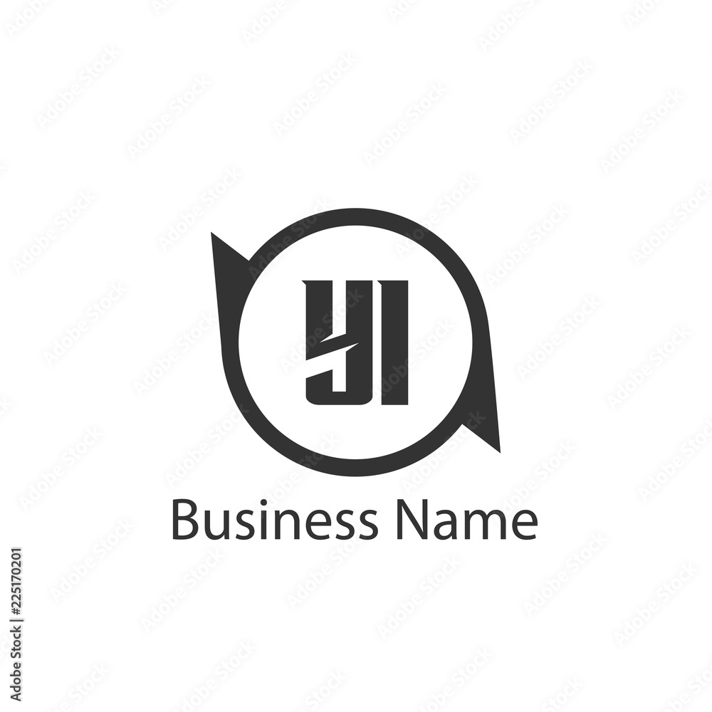 Initial Letter YI Logo Template Design Initial Letter YI Logo Template Design