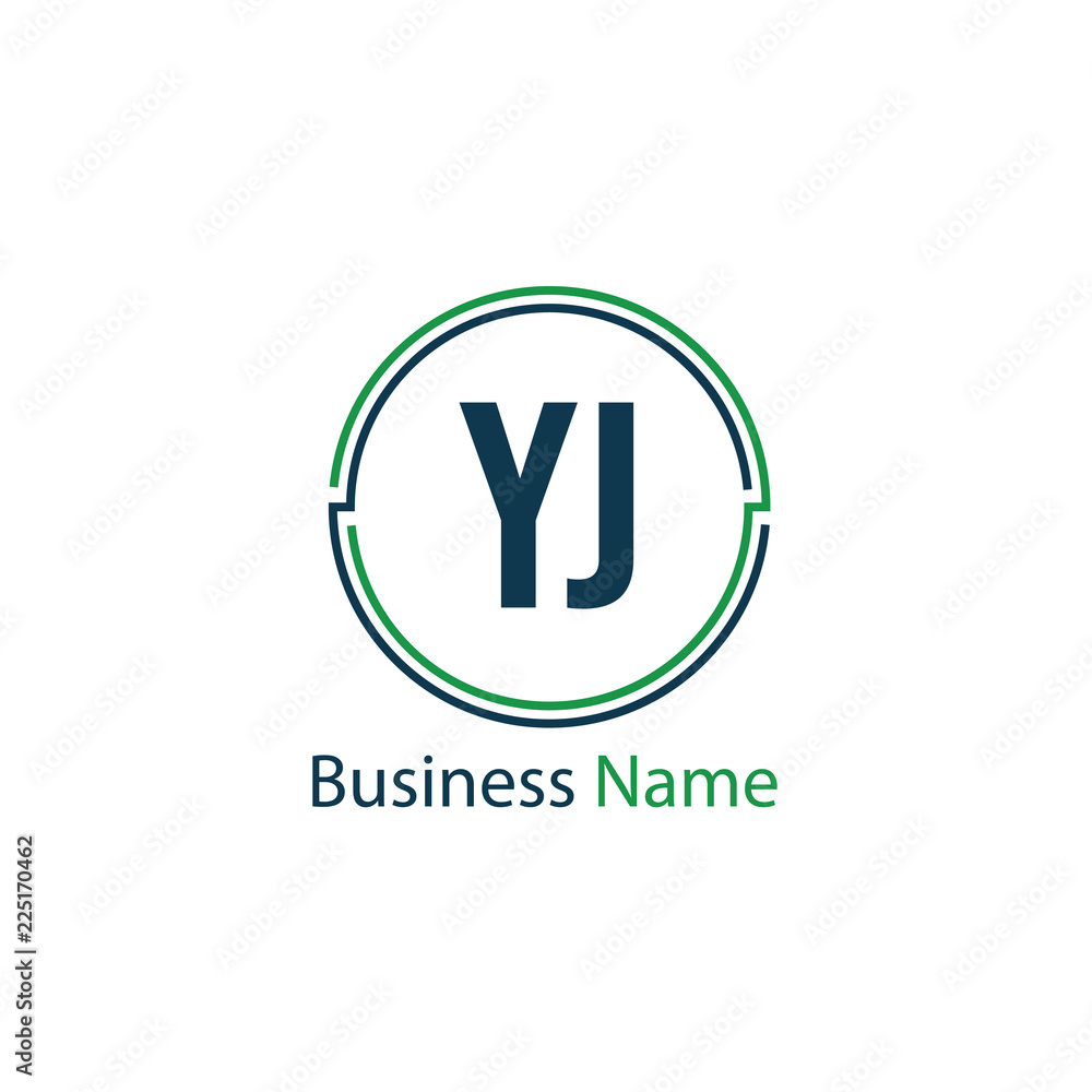 Initial Letter YJ Logo Template Design Initial Letter YJ Logo Template Design