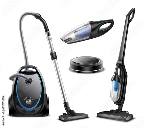 Realistic Vacuum Cleaners Set