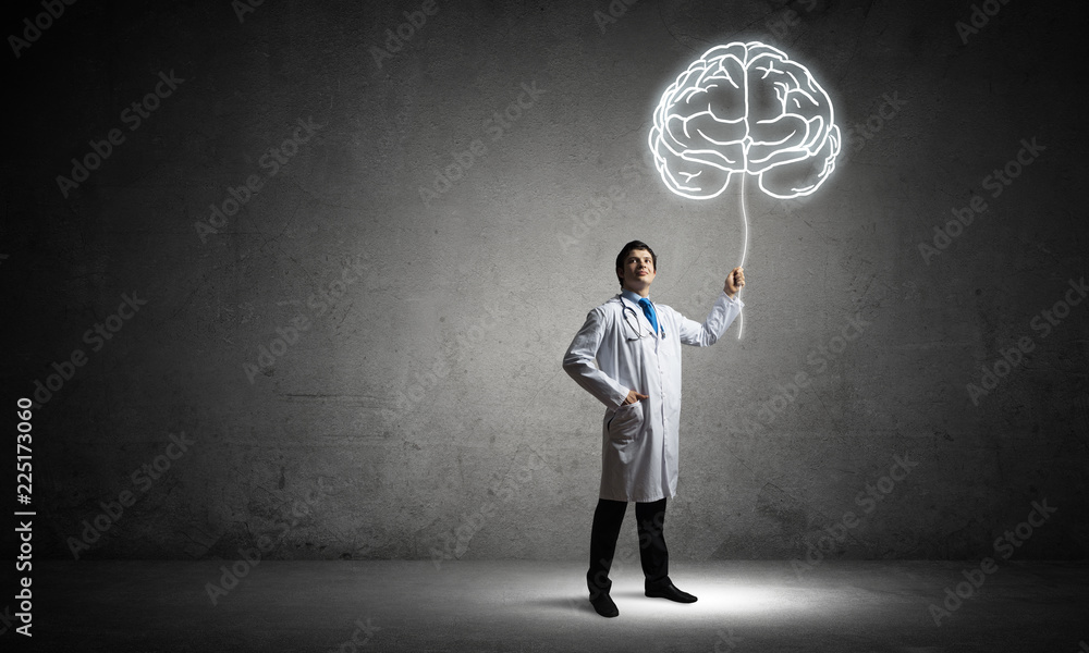 Neuroscience and brain research concept