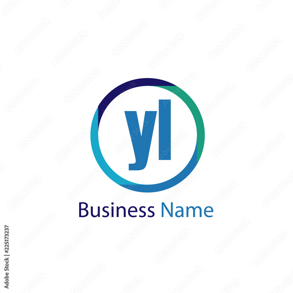 Initial Letter YL Logo Template Design Initial Letter YL Logo Template Design