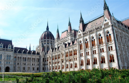 Photography Parliament building of Budapest, Hungary, from backside