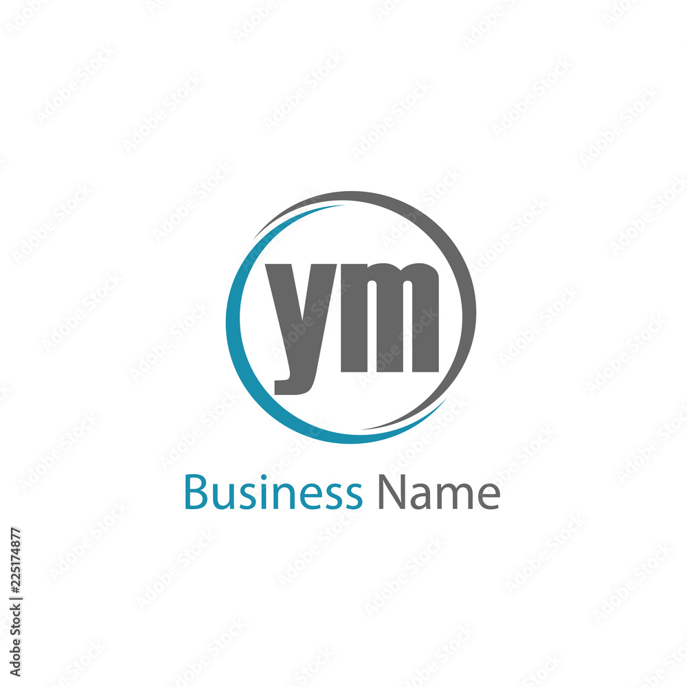 Initial Letter YM Logo Template Design Initial Letter YM Logo Template Design