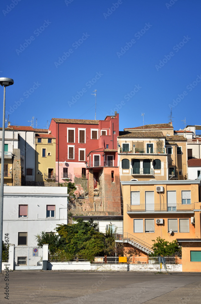 Naklejka premium Termoli is a little town in the south of Italy with a charming medieval downtown