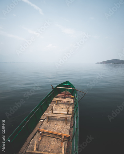 little boat on the lake