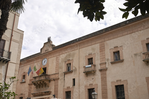 Castellammare del Golfo, Italy - September 04, 2018 : View of Castellammare Palazzo Comunale photo