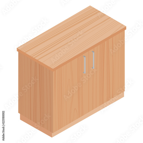 Isometric kitchen cabinet
