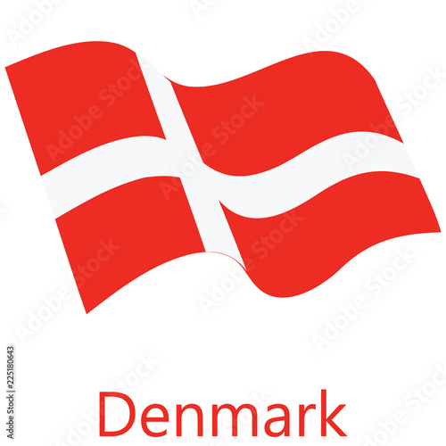 Denmark flag vector
