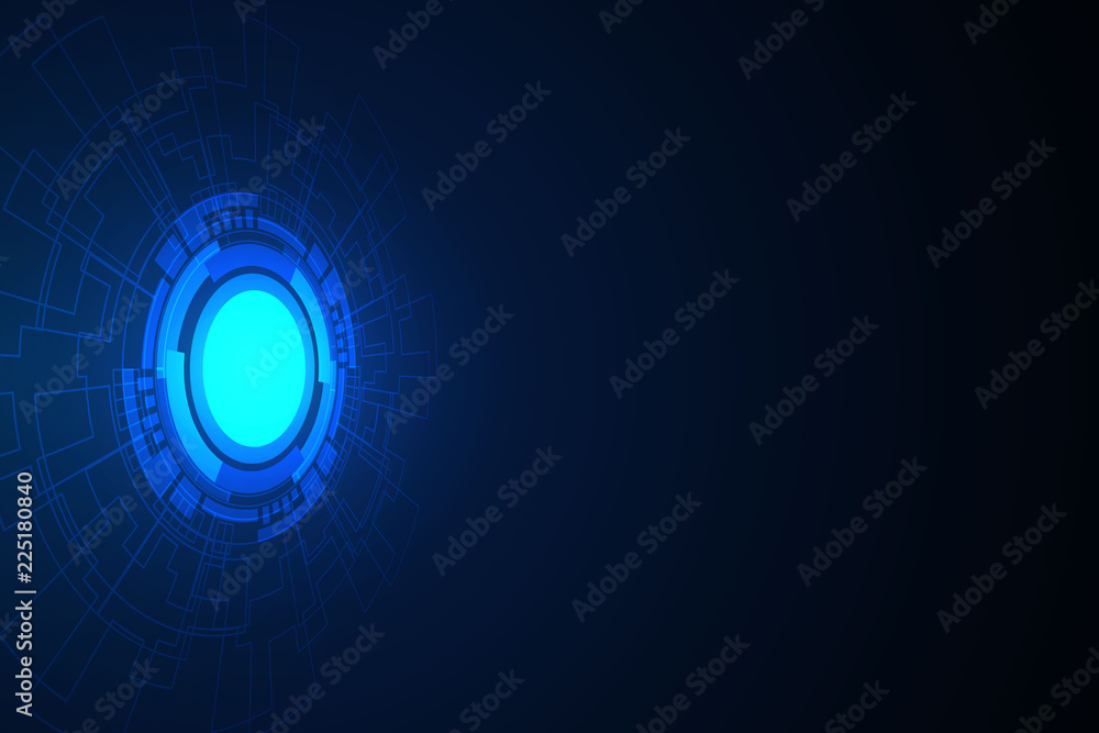 Abstract Technology Background , Circle digital , circuit board
