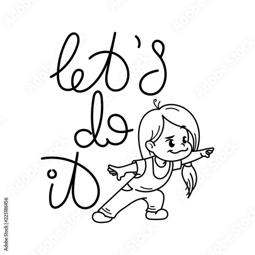 Cartoon character, kid with toy airplane., vector eps10