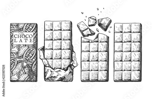 chocolate bars set