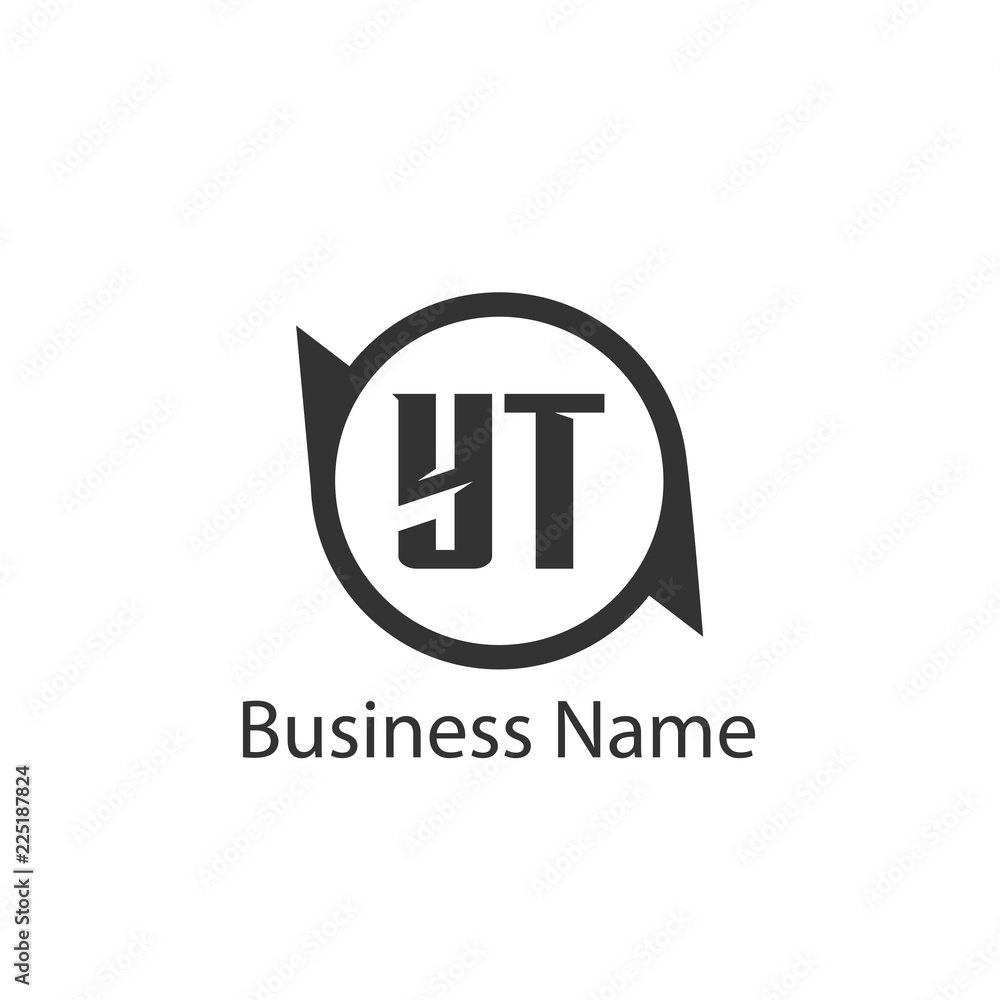 Initial Letter YT Logo Template Design Initial Letter YT Logo Template Design