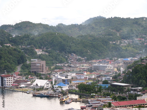 Jayapura Harbor from High Angle
