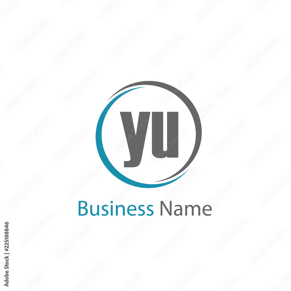 Initial Letter YU Logo Template Design Initial Letter YU Logo Template Design