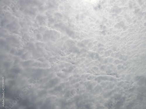 Grey clouds on sky