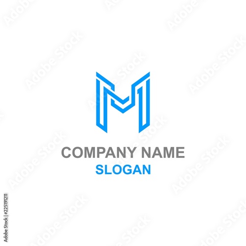 Free Download Modern M letter initial logo. - GFXLoad