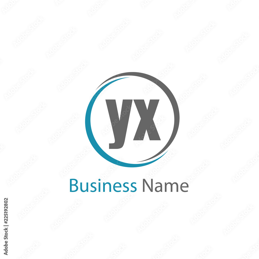 Initial Letter YX Logo Template Design