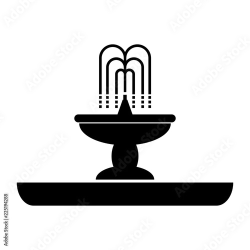 Fountain icon, the logo on a white background
