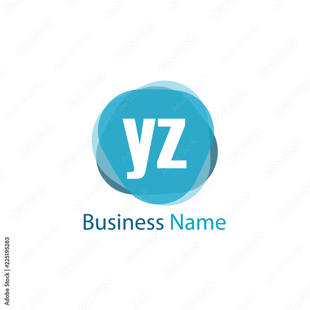 Initial Letter YZ Logo Template Design Initial Letter YZ Logo Template Design
