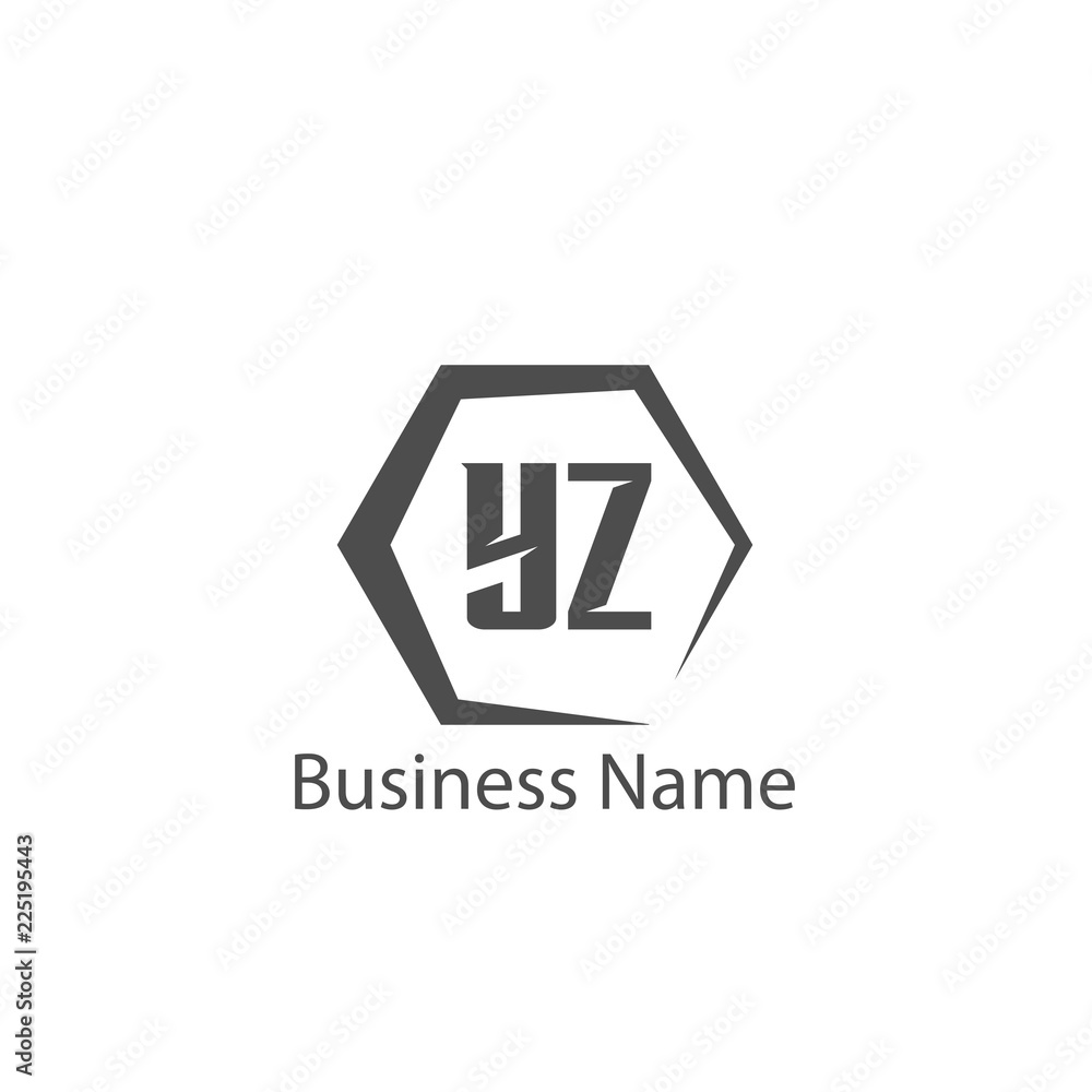 Initial Letter YZ Logo Template Design Initial Letter YZ Logo Template Design