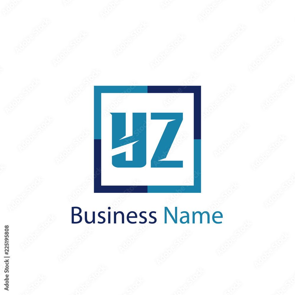 Initial Letter YZ Logo Template Design Initial Letter YZ Logo Template Design
