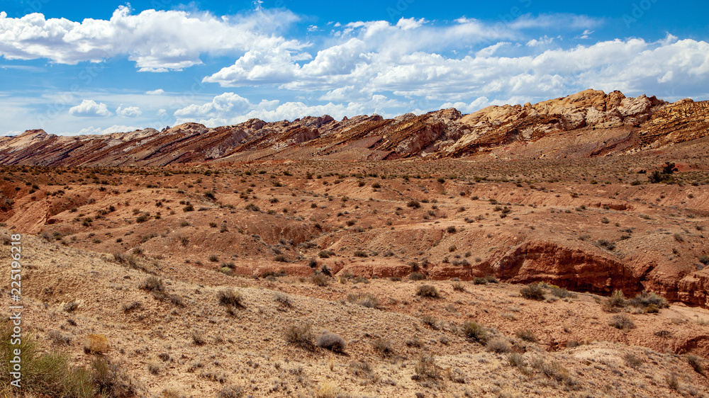 Landscape of the San Rafael Swell at the north in of Capitol Reef National Park is a fascinating desert landscape Landscape of the San Rafael Swell at the north in of Capitol Reef National Park is a fascinating desert landscape