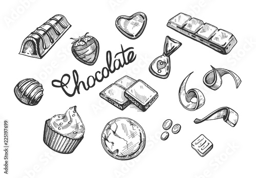 chocolate sweets set
