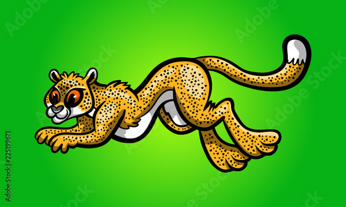 Cheetah big cat vector illustration