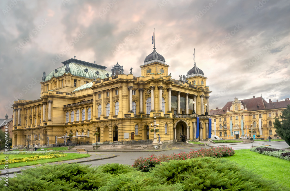 Croatian National Theatre in Zagreb. Croatia Croatian National Theatre in Zagreb. Croatia