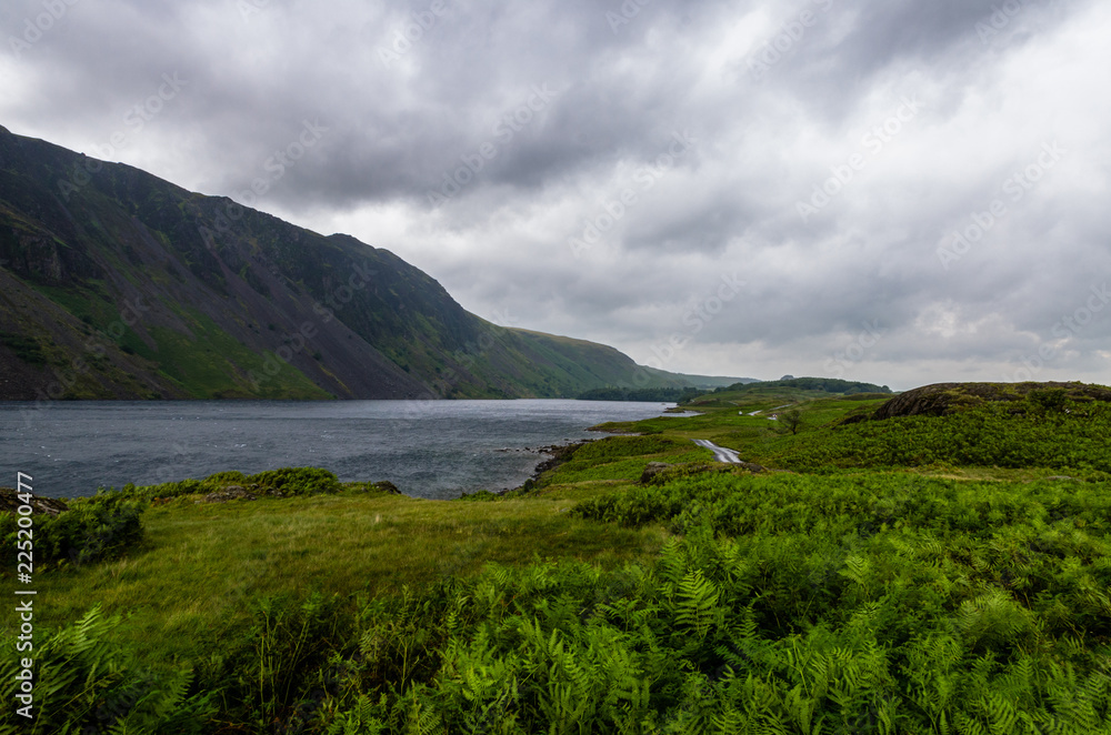 View of Whin Rigg by the Wastwater Lake in the Lake District, Cumbria, England
