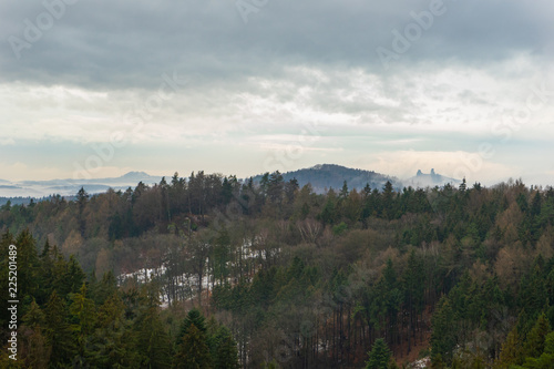 Czech mountains in Bohemian Paradise