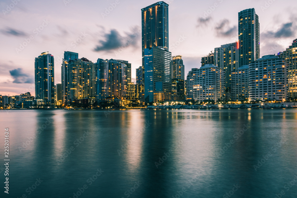 Fototapeta premium The Miami Skyline from Brickell