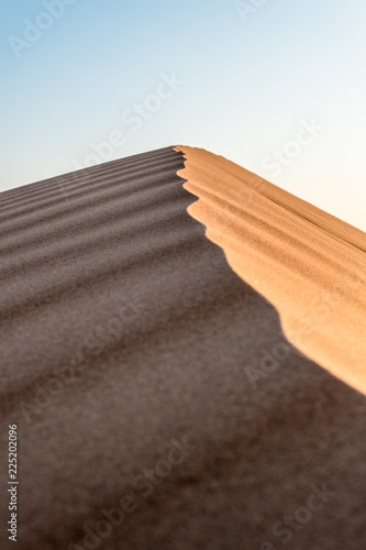 Sand Dunes with Wind Blown Pattern, Wahabi Sands, Oman photo