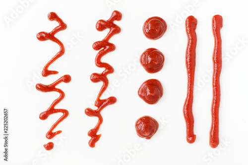 Ketchup isolated in white
