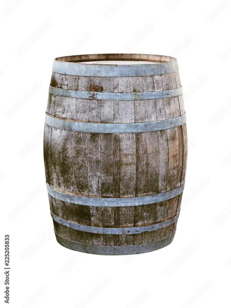 old wooden barrel for whisky or wine isolated on white old wooden barrel for whisky or wine isolated on white