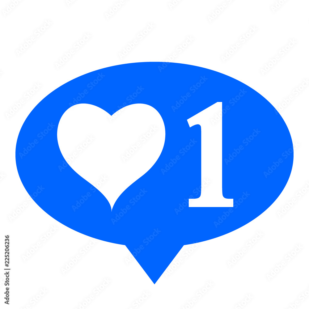 Like icon on white background. Like icon on white background.
