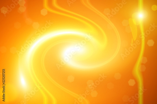 Golden yellow bright flash of light. Motion blur. Abstract shiny fractal. Staburst. Sunburst photo