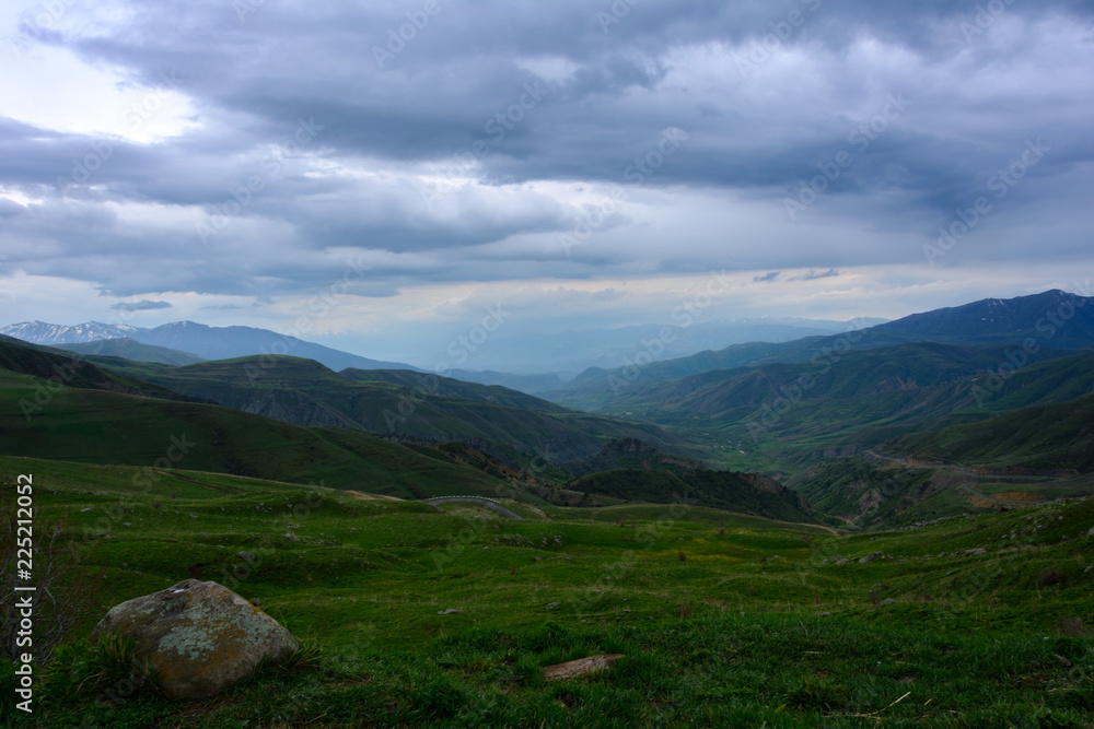 Armenian Landscape. Clouds.