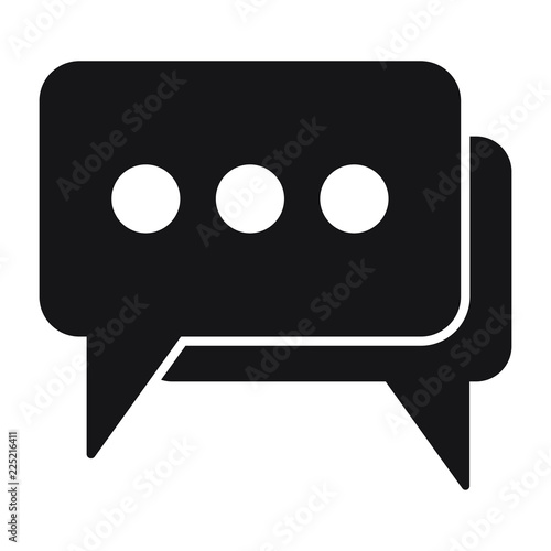 Dialog icon, speech bubble icon, chat icon, sms symblol, comments icon