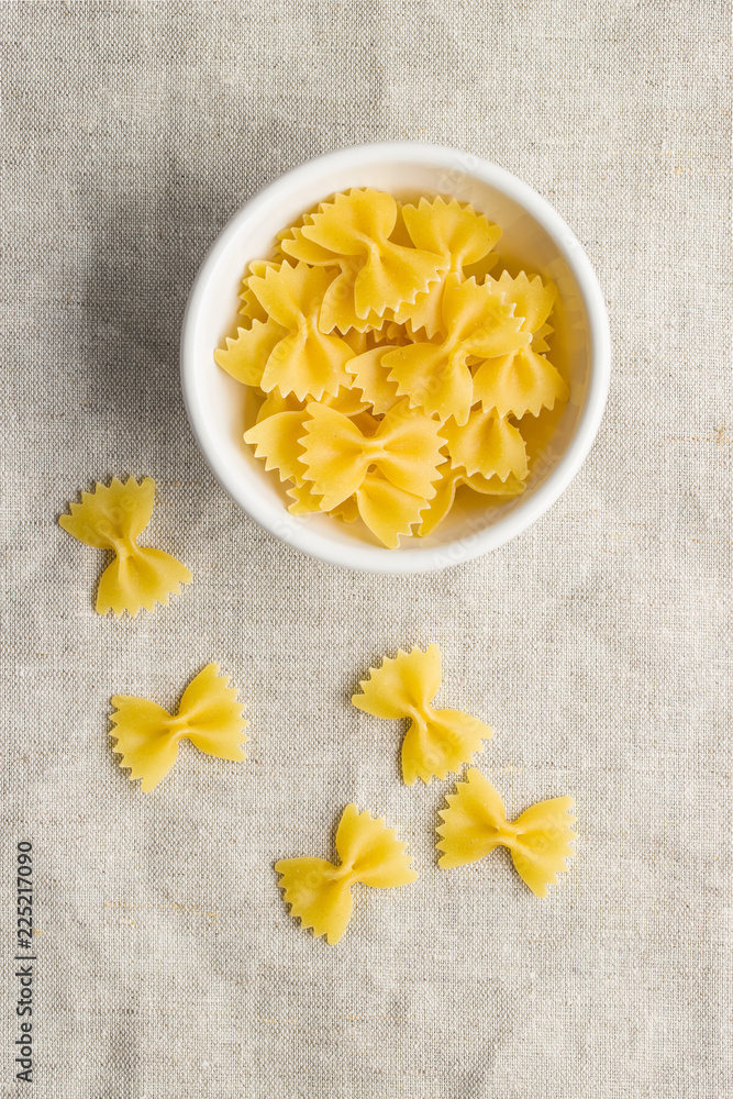 Farfalle pasta. Tasty italian pasta in bowl. Farfalle pasta. Tasty italian pasta in bowl.