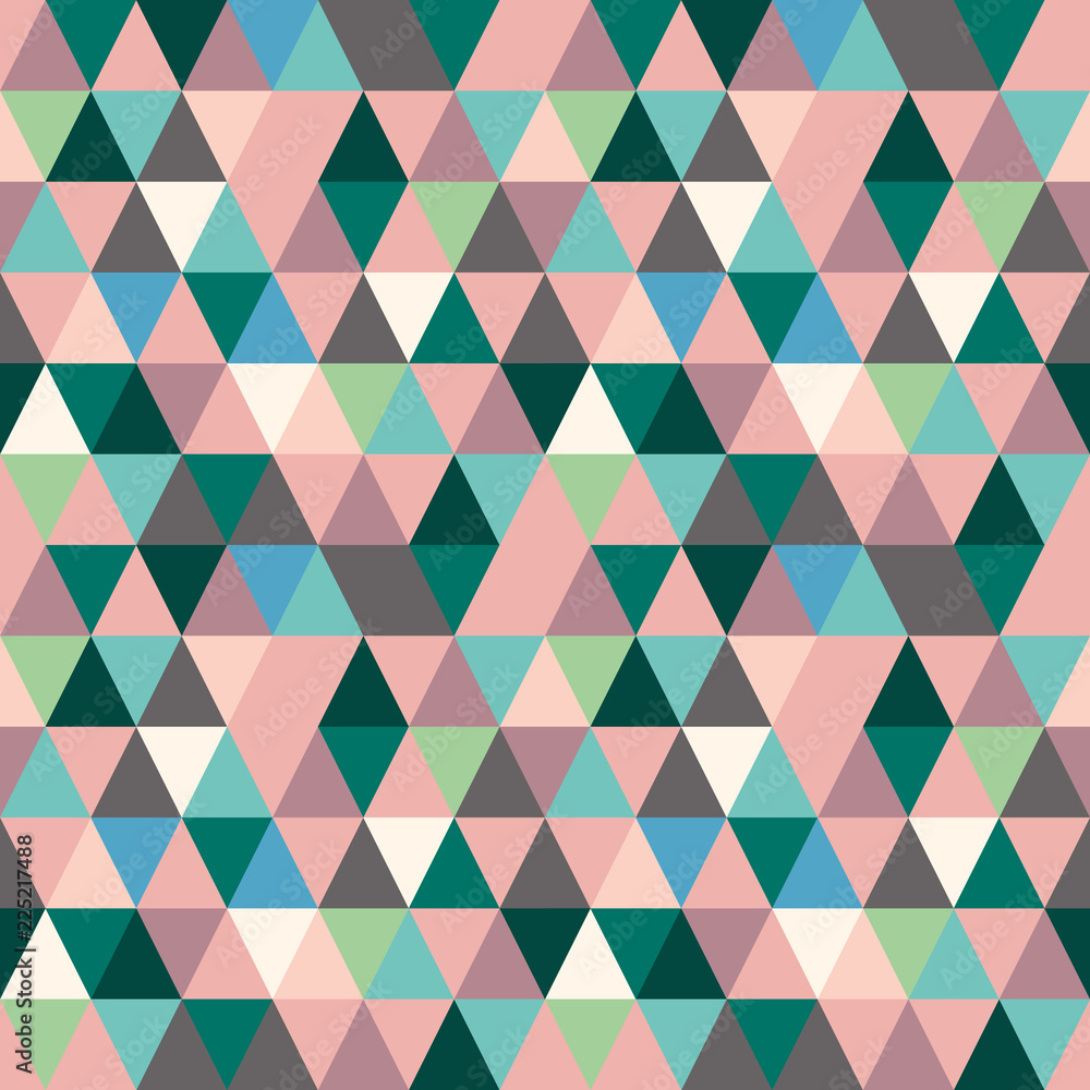 Interesting faceted geometric repeat pattern made of triangles and rues. Natural decent colours. Interesting faceted geometric repeat pattern made of triangles and rues. Natural decent colours.