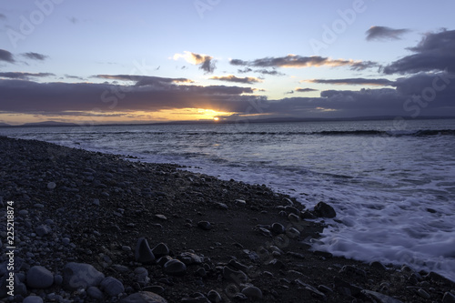 sunset over the Killala Bay, Ireland. photo