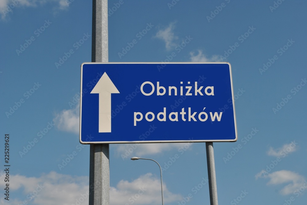 Obraz premium Obniżka podatków
