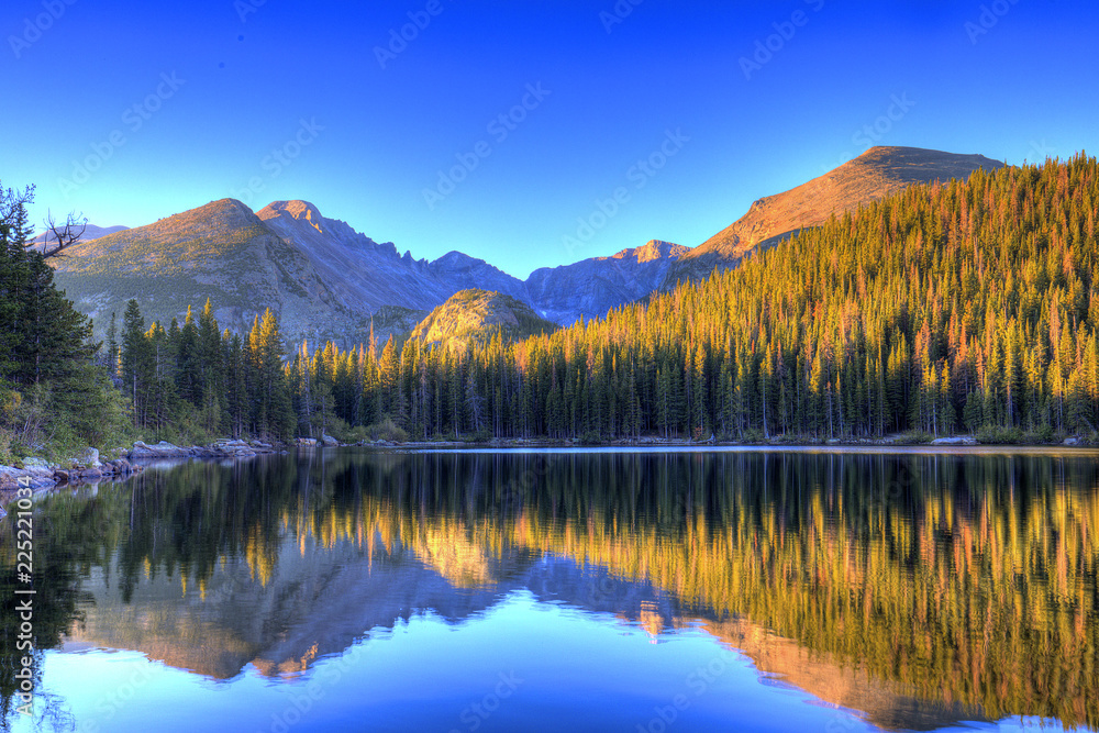Bear Lake Reflection Rocky Mountain National Pzrk