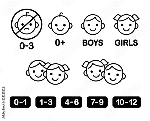 Children icon set