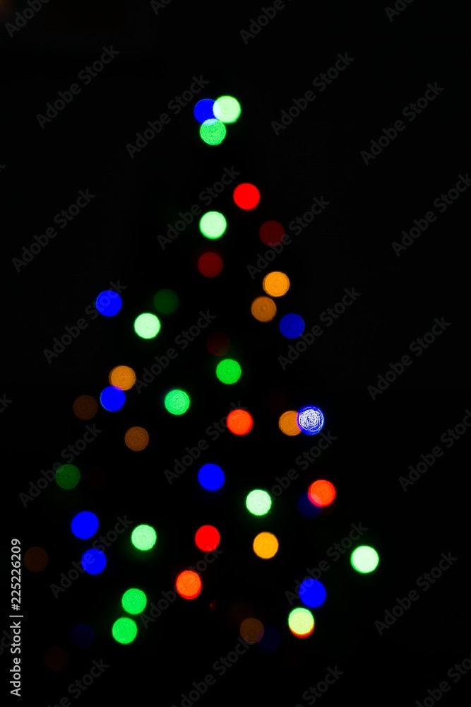 Shining Christmas tree blurred. Slovakia Shining Christmas tree blurred. Slovakia