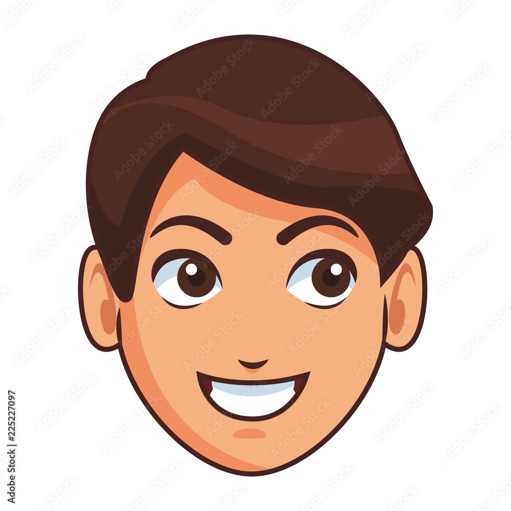 Obraz premium Man face cartoon