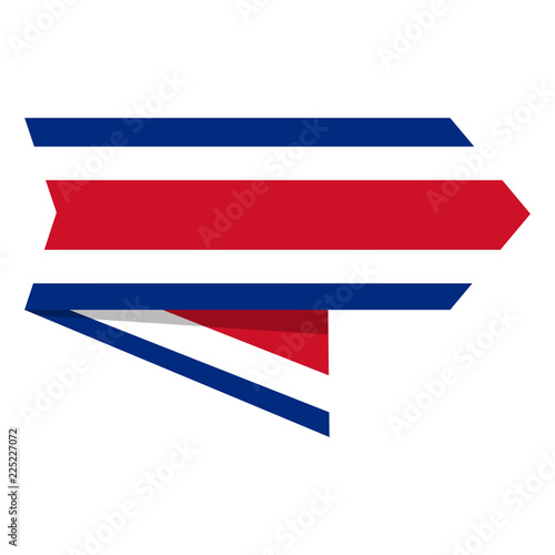 Free Download Flag of Costa Rica on a label - GFXLoad